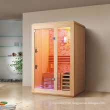 Popular in Poland Luxury Style Spruce Solid Wood Sauna Room